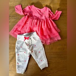 Valentine’s Dress and legging set